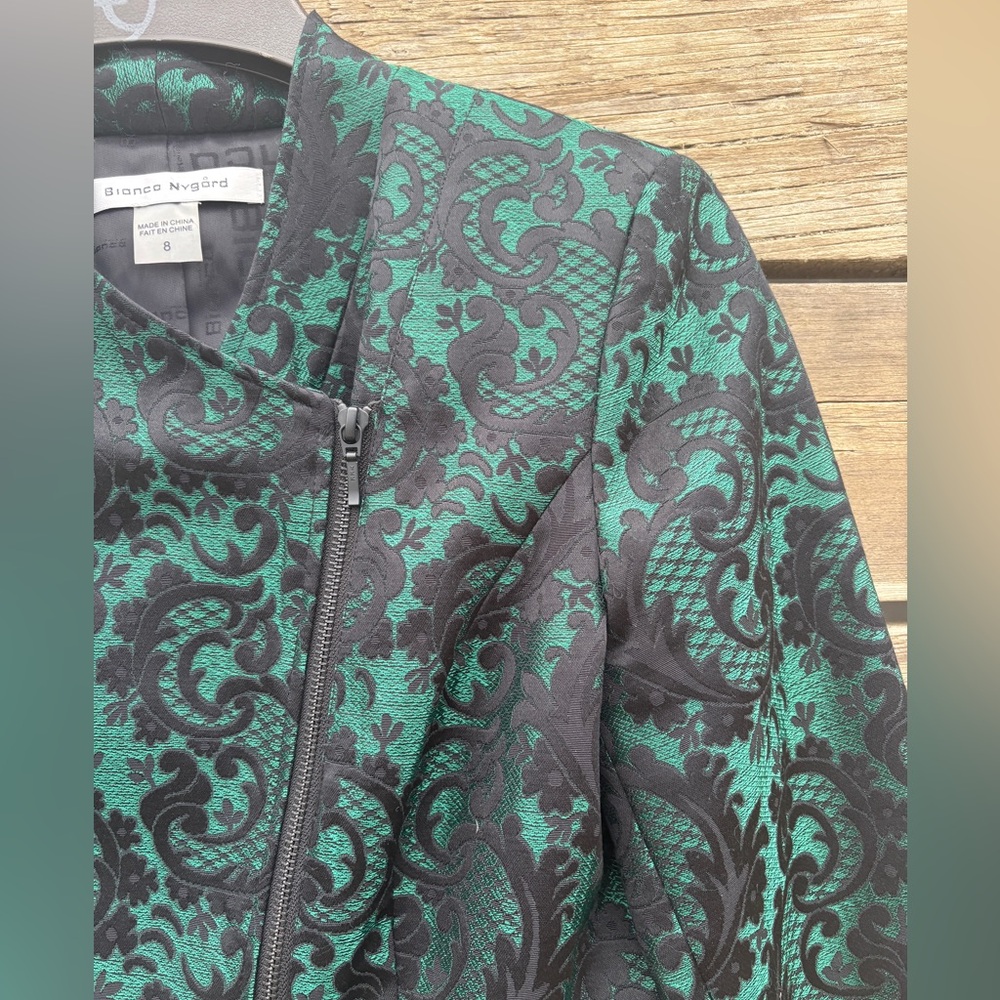 Bianca Nygård Brocade Jacket Sz 8 - Picture 2 of 13